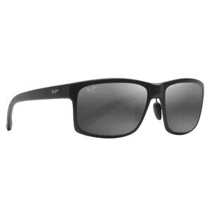 Maui Jim POKOWAI ARCH Matte Black POLARIZED Grey Lens Sunglass 439-2M (NEW)